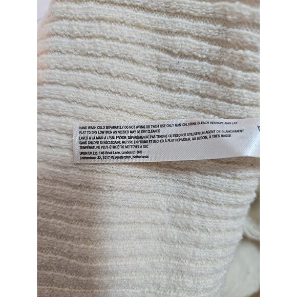 Free People Beach Women Pants Ribbed Knit Foldover Waist Flare Leg Size L - Picture 5 of 16